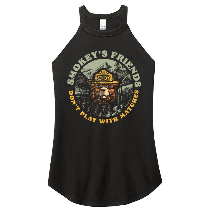 Smokeys Friends Dont Play With Matches Women's Perfect Tri Rocker Tank