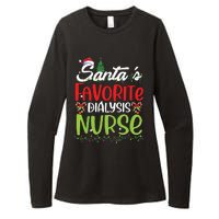 SantaS Favorite Dialysis Nurse Christmas Santa Hat Holiday Womens CVC Long Sleeve Shirt