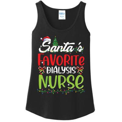 SantaS Favorite Dialysis Nurse Christmas Santa Hat Holiday Ladies Essential Tank