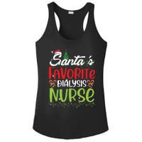 SantaS Favorite Dialysis Nurse Christmas Santa Hat Holiday Ladies PosiCharge Competitor Racerback Tank