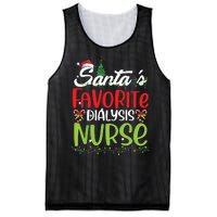 SantaS Favorite Dialysis Nurse Christmas Santa Hat Holiday Mesh Reversible Basketball Jersey Tank