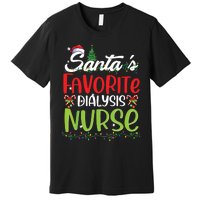 SantaS Favorite Dialysis Nurse Christmas Santa Hat Holiday Premium T-Shirt