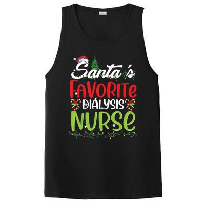 SantaS Favorite Dialysis Nurse Christmas Santa Hat Holiday PosiCharge Competitor Tank