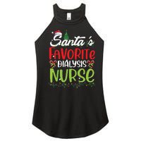 SantaS Favorite Dialysis Nurse Christmas Santa Hat Holiday Women's Perfect Tri Rocker Tank