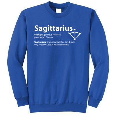 Sagittarius Facts Definition Birthday Horoscope Zodiac Sign Gift Tall Sweatshirt