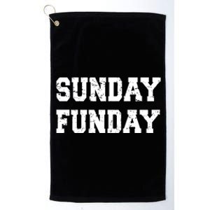 Sunday Funday Design Sunday Funday Football Game Day Cute Gift Platinum Collection Golf Towel