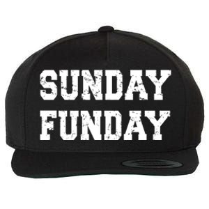 Sunday Funday Design Sunday Funday Football Game Day Cute Gift Wool Snapback Cap