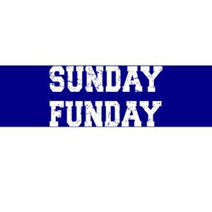 Sunday Funday Design Sunday Funday Football Game Day Cute Gift Bumper Sticker