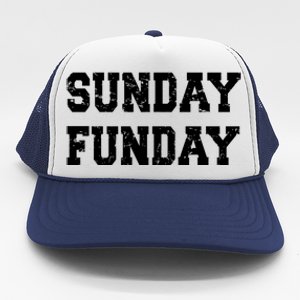 Sunday Funday Design Sunday Funday Football Game Day Cute Gift Trucker Hat