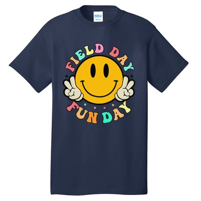 School Field Day Fun Smile Face Field Day 2024 Teacher Tall T-Shirt