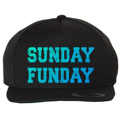 Sunday Funday Design Sunday Funday Football Game Day Cute Gift Wool Snapback Cap