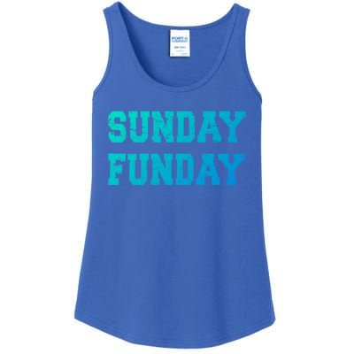 Sunday Funday Design Sunday Funday Football Game Day Cute Gift Ladies Essential Tank