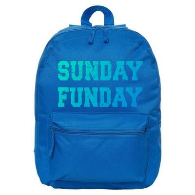 Sunday Funday Design Sunday Funday Football Game Day Cute Gift 16 in Basic Backpack