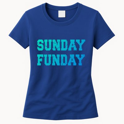 Sunday Funday Design Sunday Funday Football Game Day Cute Gift Womens T-Shirt
