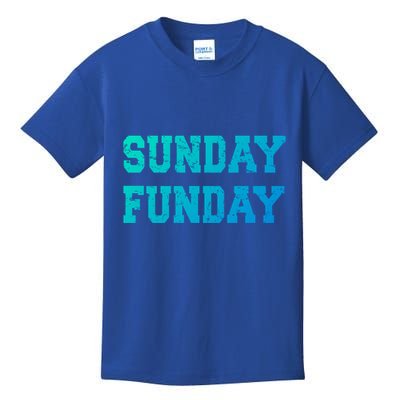 Sunday Funday Design Sunday Funday Football Game Day Cute Gift Kids T-Shirt
