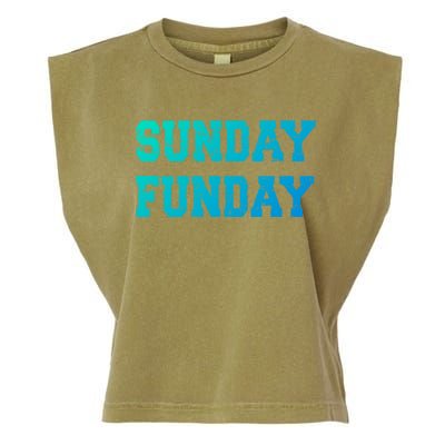 Sunday Funday Design Sunday Funday Football Game Day Cute Gift Garment-Dyed Women's Muscle Tee