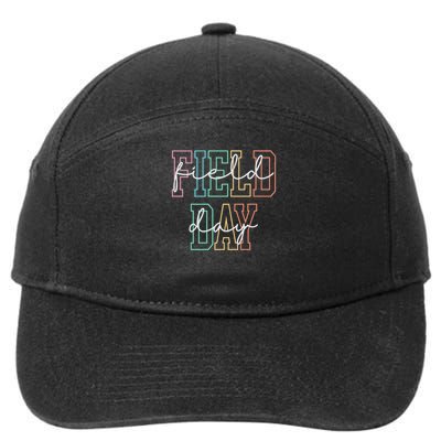 School Field Day Happy Field Day Tee Teacher Life Summer 7-Panel Snapback Hat