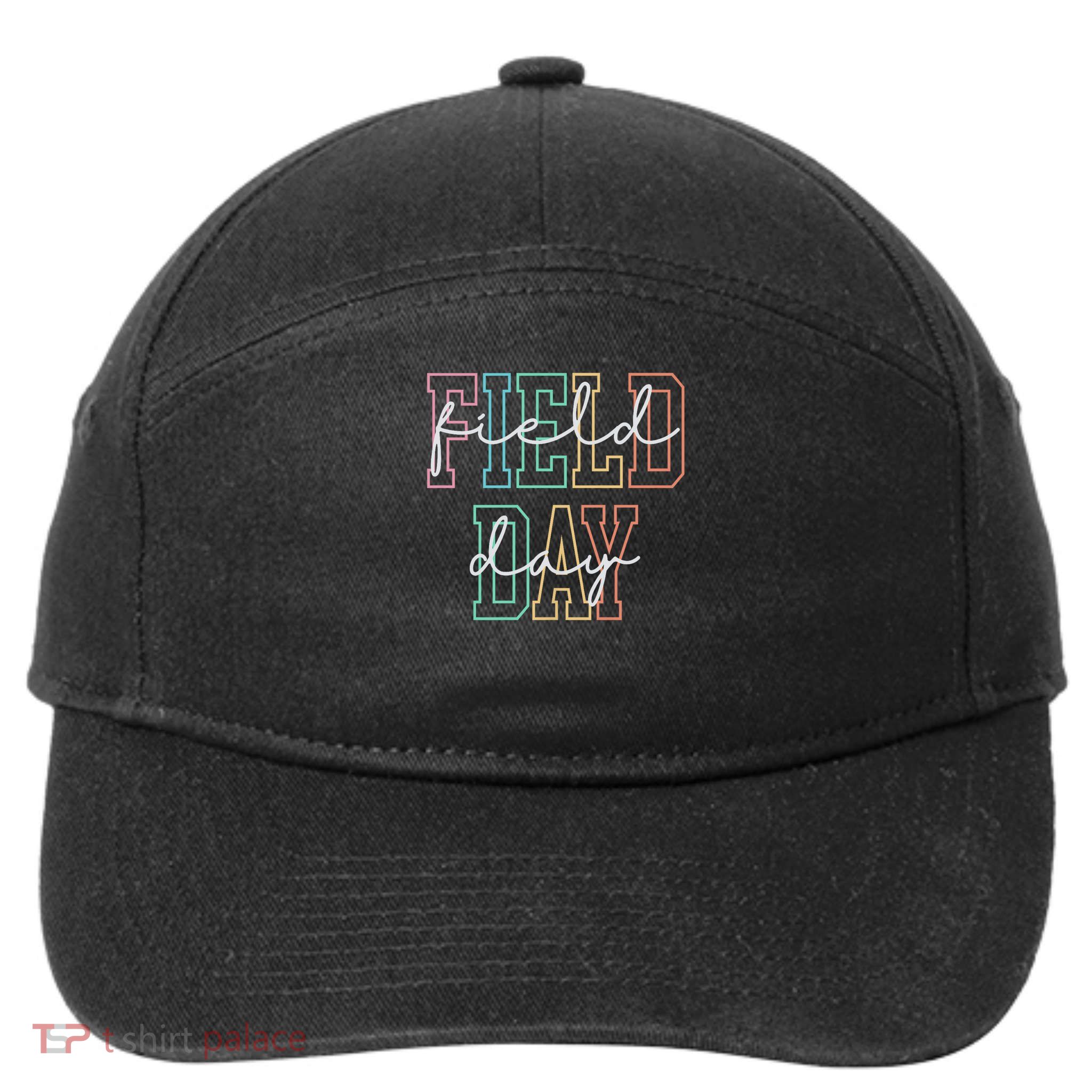 School Field Day Happy Field Day Tee Teacher Life Summer 7-Panel Snapback Hat