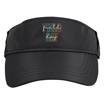 School Field Day Happy Field Day Tee Teacher Life Summer Adult Drive Performance Visor
