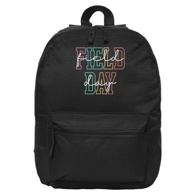 School Field Day Happy Field Day Tee Teacher Life Summer 16 in Basic Backpack