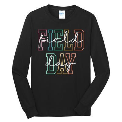 School Field Day Happy Field Day Tee Teacher Life Summer Tall Long Sleeve T-Shirt