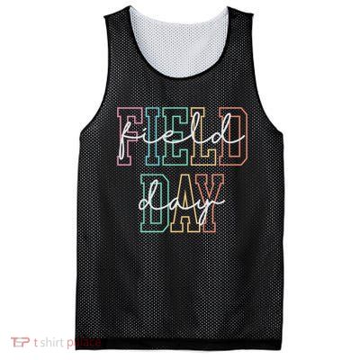 School Field Day Happy Field Day Tee Teacher Life Summer Mesh Reversible Basketball Jersey Tank