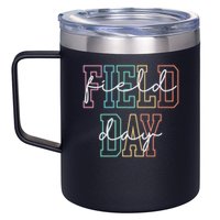 School Field Day Happy Field Day Tee Teacher Life Summer 12oz Stainless Steel Coffee Mug