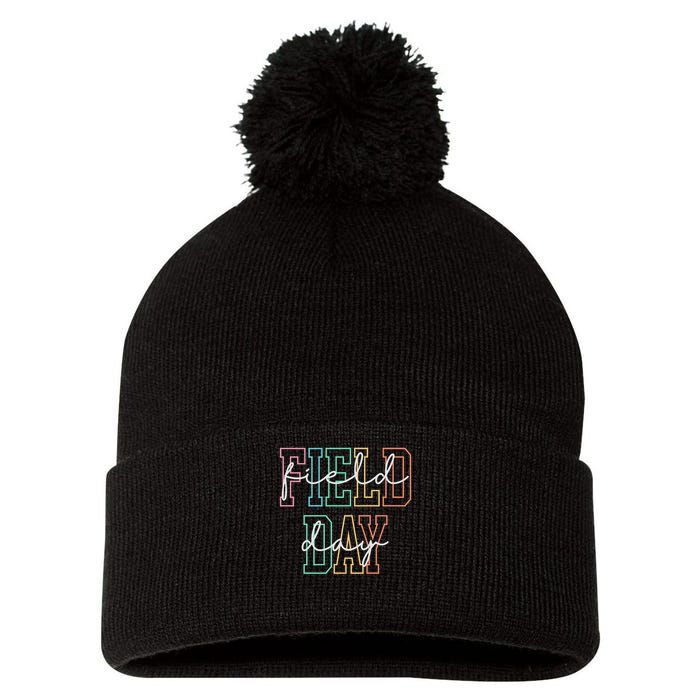 School Field Day Happy Field Day Tee Teacher Life Summer Pom Pom 12in Knit Beanie
