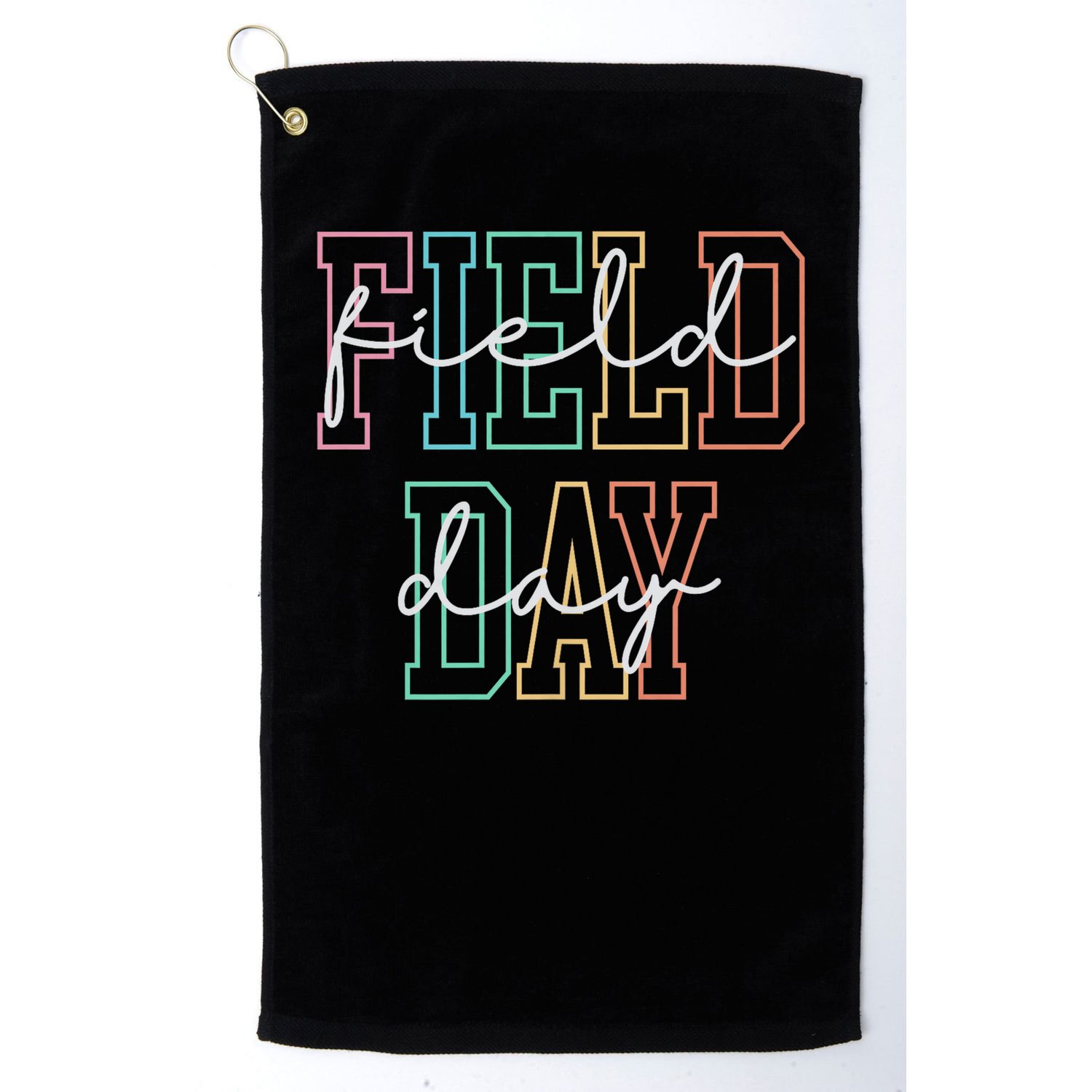 School Field Day Happy Field Day Tee Teacher Life Summer Golf Towel
