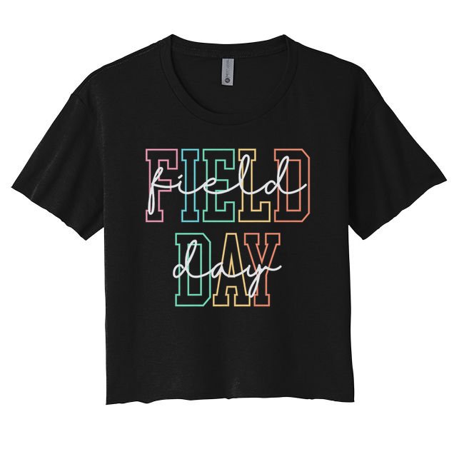 School Field Day Happy Field Day Tee Teacher Life Summer Crop Top