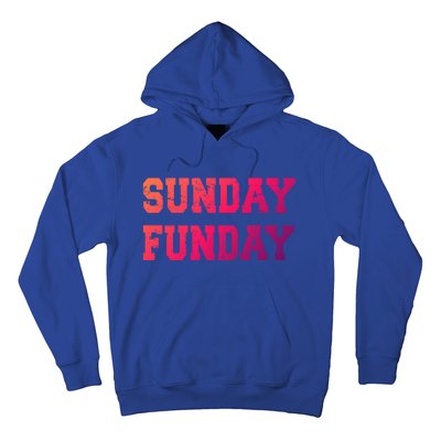 Sunday Funday Design Sunday Funday Football Game Day Cute Gift Hoodie