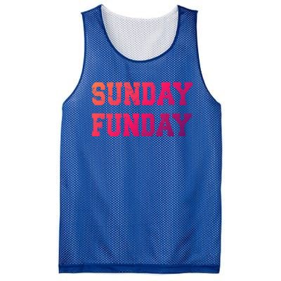 Sunday Funday Design Sunday Funday Football Game Day Cute Gift Mesh Reversible Basketball Jersey Tank