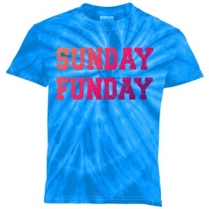 Sunday Funday Design Sunday Funday Football Game Day Cute Gift Kids Tie-Dye T-Shirt