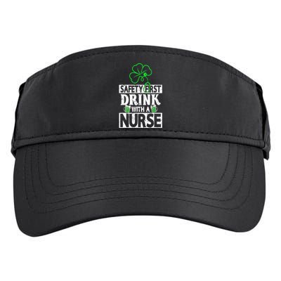 Safety First Drink With A Nurse Shenanigan Clover Irishman Adult Drive Performance Visor