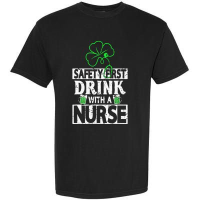 Safety first drink with a Nurse Shenanigan Irishman Garment-Dyed Heavyweight T-Shirt