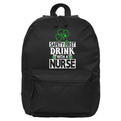 Safety first drink with a Nurse Shenanigan Irishman 16 in Basic Backpack