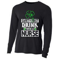 Safety first drink with a Nurse Shenanigan Irishman Cooling Performance Long Sleeve Crew