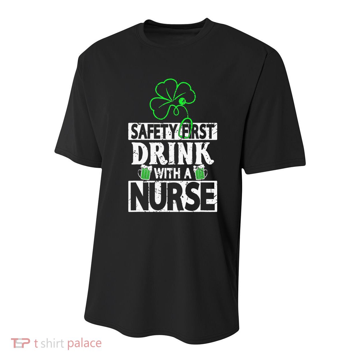Safety first drink with a Nurse Shenanigan Irishman Youth Performance Sprint T-Shirt