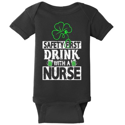 Safety first drink with a Nurse Shenanigan Irishman Baby Bodysuit