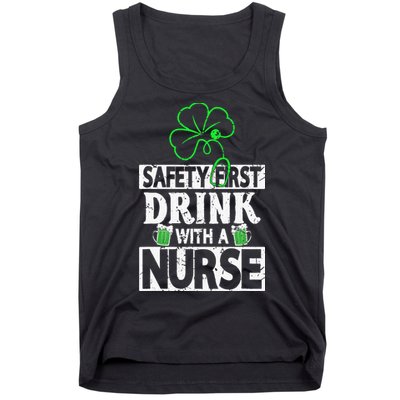 Safety first drink with a Nurse Shenanigan Irishman Tank Top