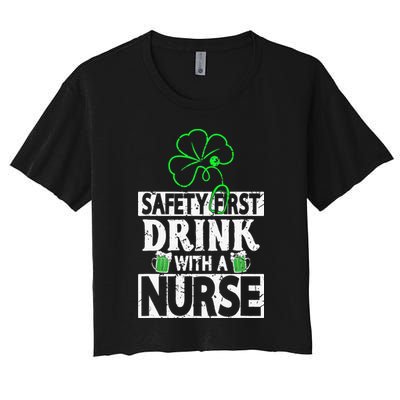 Safety first drink with a Nurse Shenanigan Irishman Crop Top