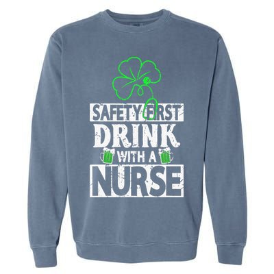 Safety first drink with a Nurse Shenanigan Irishman Garment-Dyed Sweatshirt