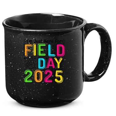 School Field Day Teacher Im Just Here For Field Day 2025 15oz Campfire Ceramic Mug