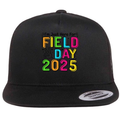 School Field Day Teacher Im Just Here For Field Day 2025 Flatbill Hat