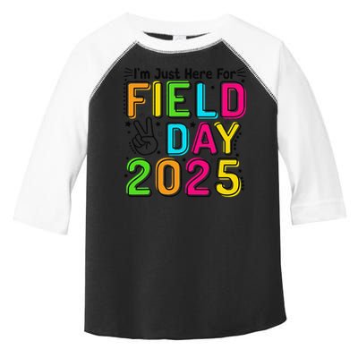 School Field Day Teacher Im Just Here For Field Day 2025 Toddler Fine Jersey T-Shirt