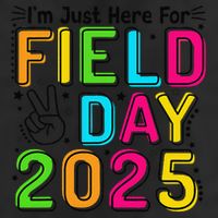 School Field Day Teacher Im Just Here For Field Day 2025 Microfiber Hand Towel