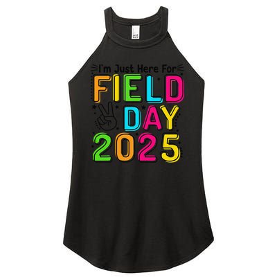 School Field Day Teacher Im Just Here For Field Day 2025 Women's Perfect Tri Rocker Tank