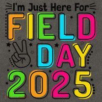 School Field Day Teacher Im Just Here For Field Day 2025 Cotton Canvas Backpack