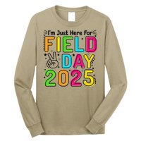 School Field Day Teacher Im Just Here For Field Day 2025 Long Sleeve Shirt