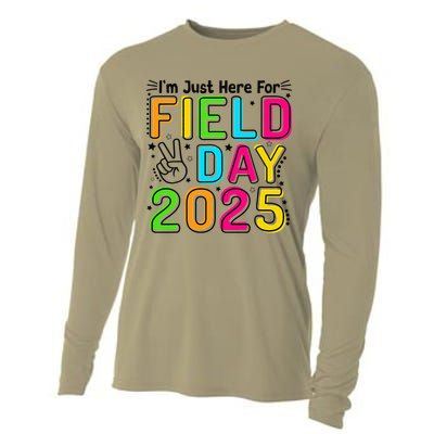 School Field Day Teacher Im Just Here For Field Day 2025 Cooling Performance Long Sleeve Crew